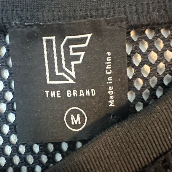 LF THE BRAND: Black Mesh crop top, Medium - Picture 3 of 4